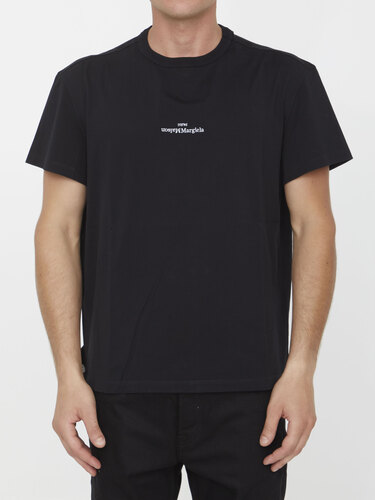 메종마르지엘라 Black cotton t-shirt S30GC0701