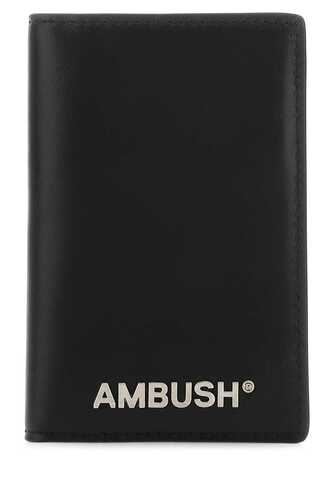 AMBUSH Black leather card / BMND007F22LEA001 1072