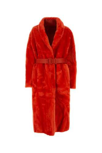 질산더 Red shearling coat / J02AA0122J07122 627