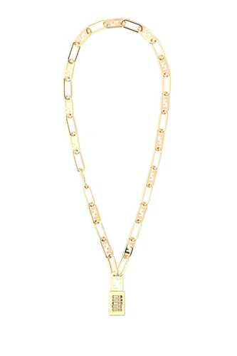 펜디 Gold metal O Lock necklace / 8AH3106GX F161W