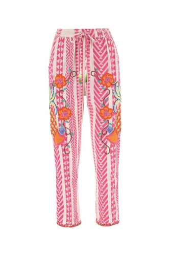 FARM Embroidered cotton pant / 297290 C24