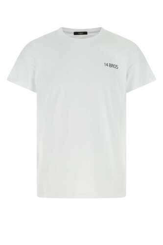 14 BROS White cotton t-shirt  / 12679A3062B16 001