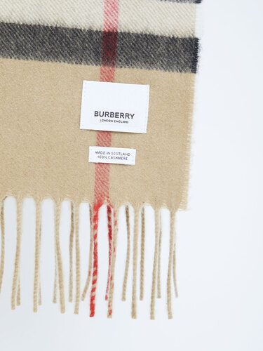 BURBERRY Check cashmere scarf 8056850