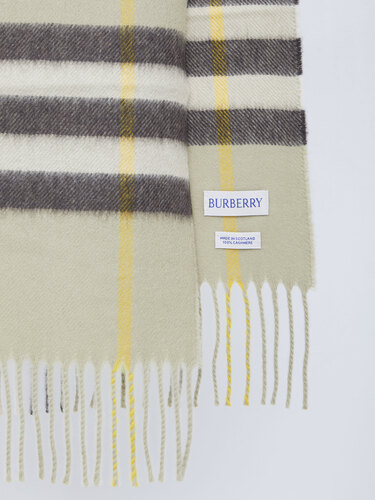 BURBERRY Check cashmere scarf 8077886