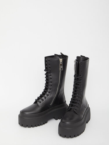 DOLCE&amp;GABBANA Black leather boots CT0946