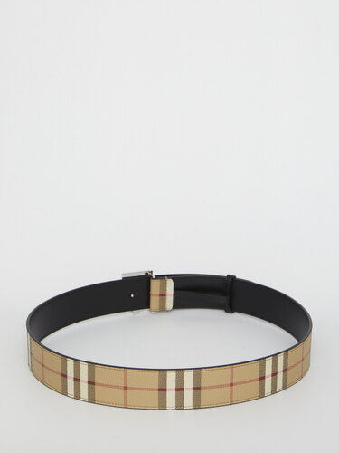 BURBERRY TB belt in leather and Check 8070294