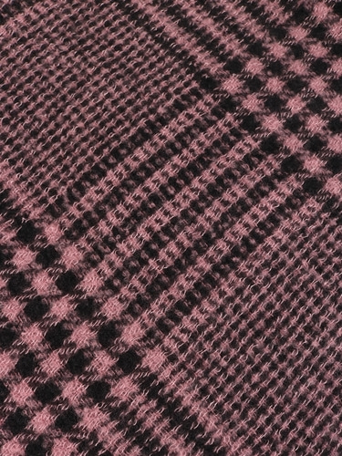 FALIERO SARTI Tartan wool and cashmere scarf pink 900525228003