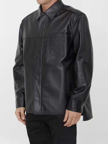 로에베 Black leather jacket H526Y31L14