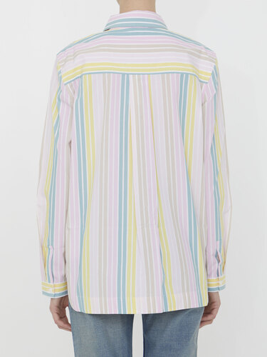 가니 Multicolor striped shirt F7771