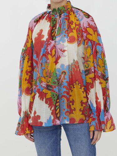 에트로 Paisley printed blouse 12446