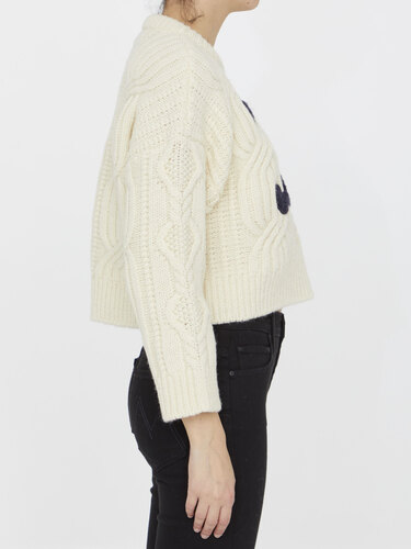 셀린느 Triomphe sweater in wool 2AH87050V