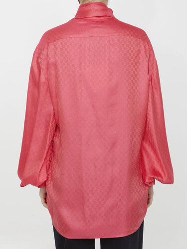 발망 Silk shirt with monogram BF0HT020SD08