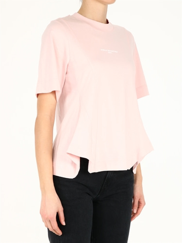 스텔라 매카트니 Pink cotton t-shirt 603083