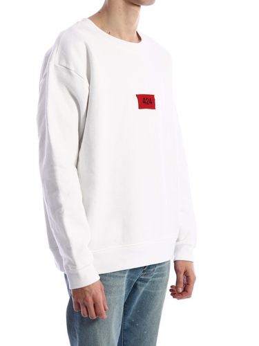 424 Sweatshirt Logo White 0064