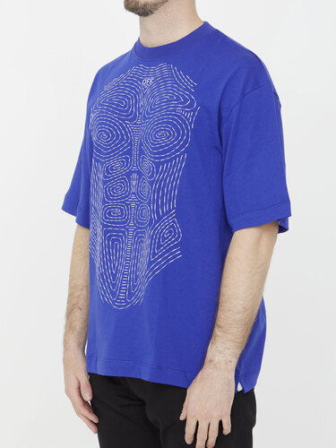 오프화이트 Body Stitch Skate t-shirt OMAA120S23