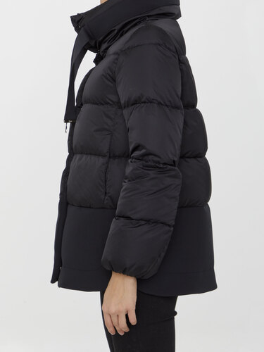 에르노 Black satin jacket PI001837D