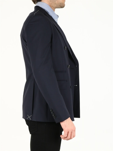 토넬로 Blue wool jacket 01G3R0X