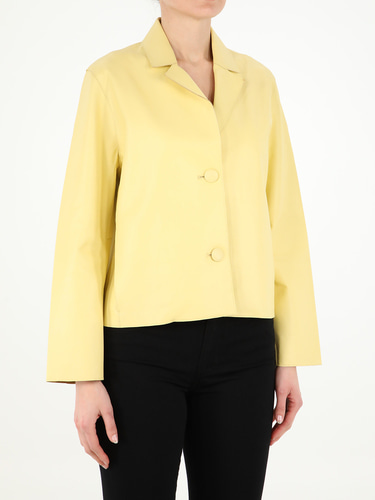 SWORD Yellow leather jacket 8730