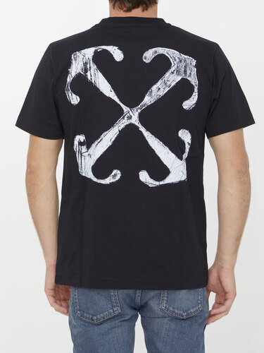 오프화이트 Scratch Arrow t-shirt OMAA027F23JER010