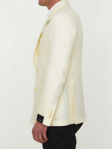 TAGLIATORE Cream-colored double-breasted jacket 1SMC20K