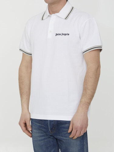 팜엔젤스 Cotton polo shirt with logo PMGB012S23FAB001