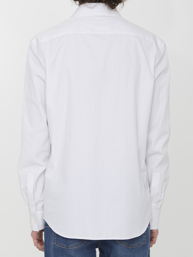 보테가베네타 Pinstriped cotton shirt 762914