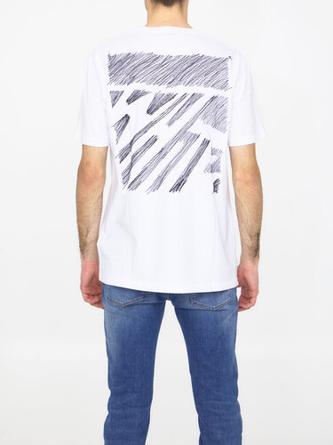 오프화이트 Scribble Diagonal t-shirt OMAA027S23JER012