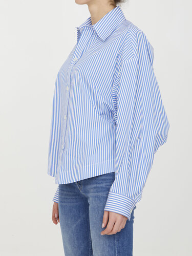 보테가베네타 Pinstripe cotton shirt 725636