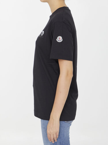 몽클레르 그레노블 Sequined logo t-shirt 8C00028