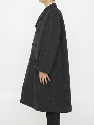디올옴므 Grey wool coat 343C351A