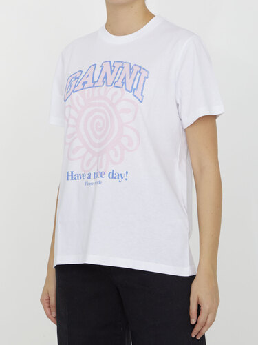 가니 Flower t-shirt T3716