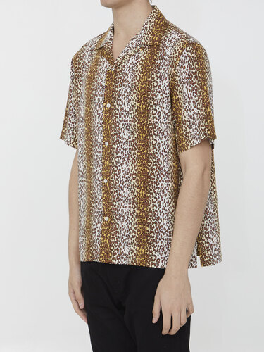 셀린느 Leopard-print shirt 2C946227U