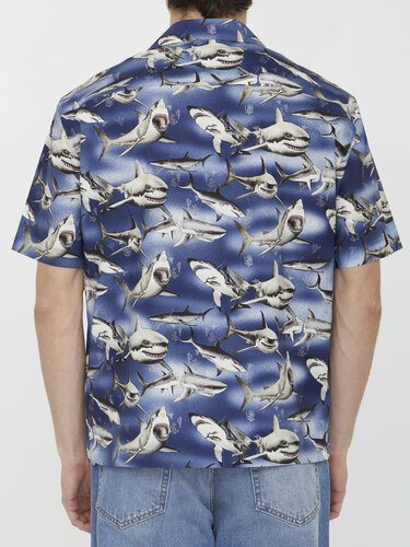 팜엔젤스 Shark print shirt PMGA110S23FAB005
