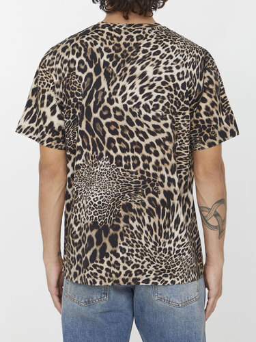 셀린느 Celine leopard-print t-shirt 2X681311W