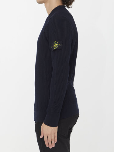스톤아일랜드 Logo-patch knit jumper 7915553C2