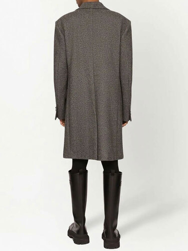 DOLCE&amp;GABBANA Grey wool coat G033LT