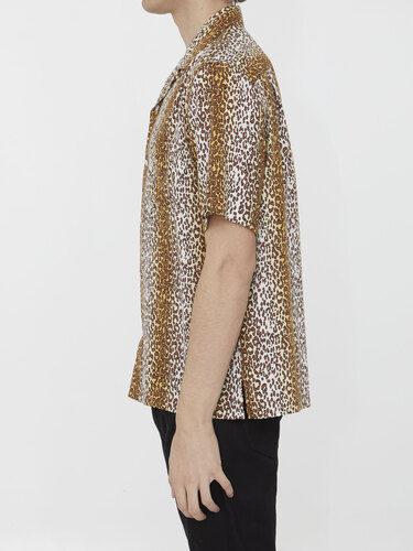 셀린느 Leopard-print shirt 2C946227U