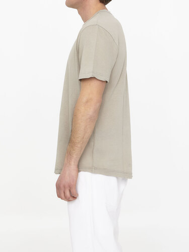 JAMES PERSE Sand-colored cotton t-shirt MKJ3360