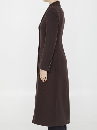 DOLCE&amp;GABBANA Long coat in wool and cashmere F0C1WT
