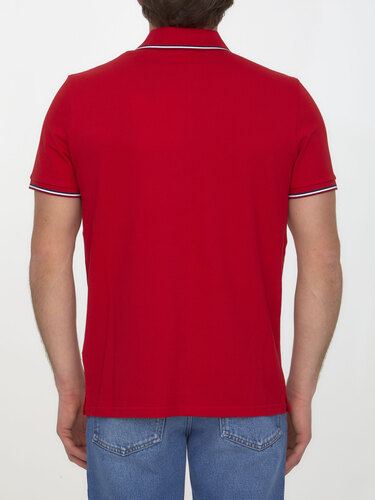 몽클레르 그레노블 Cotton polo shirt with logo 8A70300