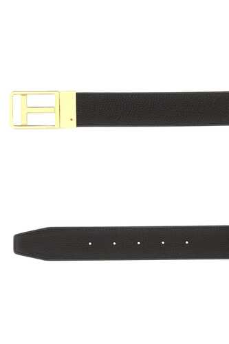 톰포드 Black leather belt / TB276LCL236G 3BN06