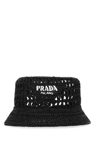 프라다 Black raffia hat  / 1HC1372A2T F0002