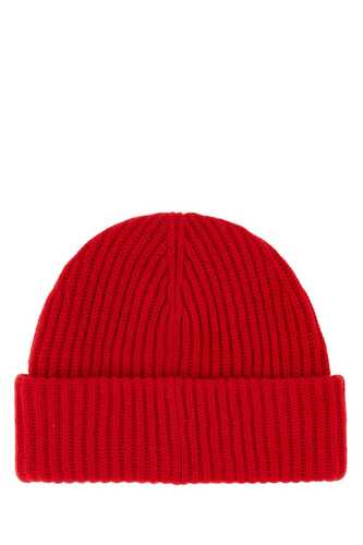 가니 Red wool blend beanie hat / A5344 474
