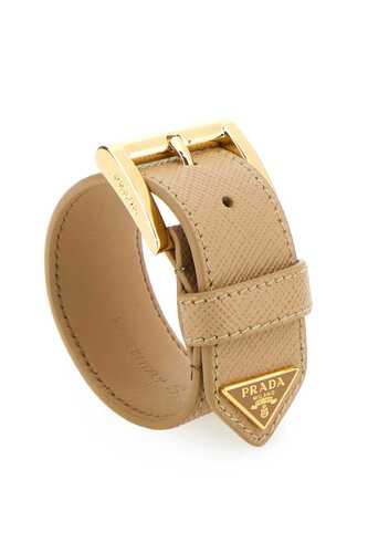 프라다 Beige leather bracelet  / 1IB479053 F0036