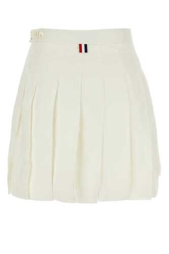 톰브라운 White wool skirt / FGC724A08080 100