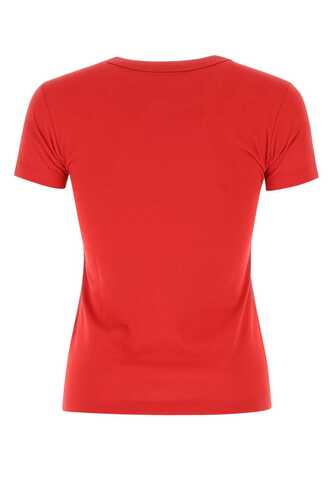 RAF SIMONS Red cotton t-shirt  / 222W111 0030