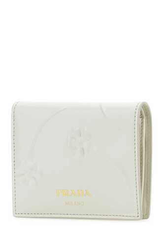 프라다 White leather wallet / 1MV2042CN3 F0009
