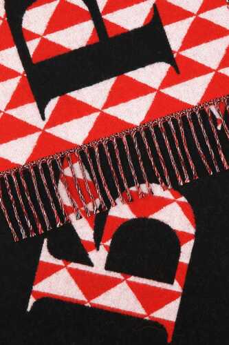 프라다 Embroidered wool scarf / 2FS0372FK0 F0X5N