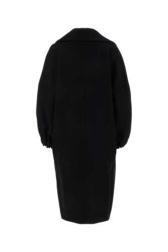 PATOU Black wool blend coat / CO0180148 999B