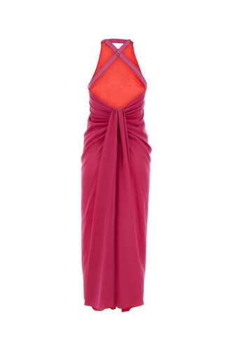 펜디 Fuchsia silk dress / FDC821AQ33 F1M2C